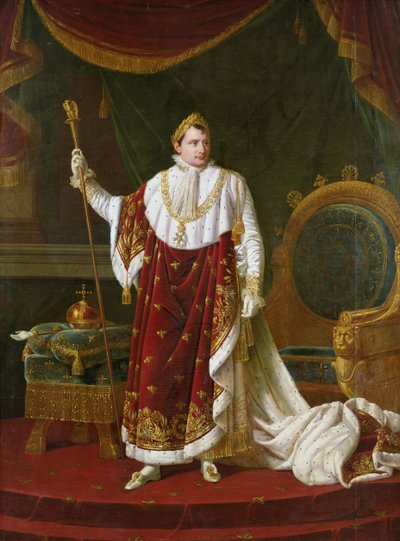 Portrait of Napoleon in his Coronation Robes by Robert Lefevre